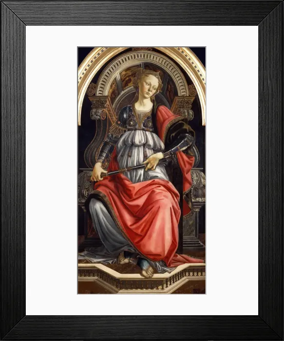 Framed Print : Fortitude. Found in the Collection of Galleria degli Uffizi, Florence