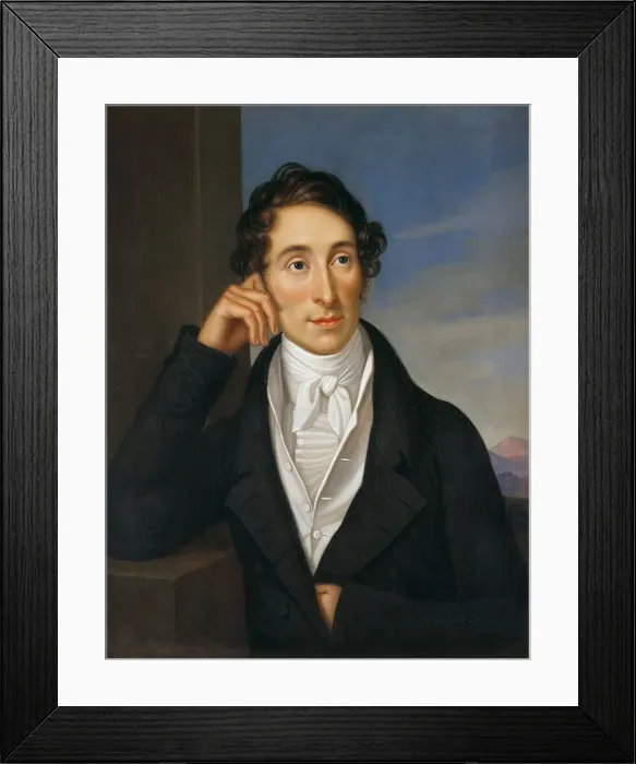 Framed Print : Portrait of Carl Maria von Weber (1786-1826) Framed Print : Portrait of Carl Maria von Weber (1786-1826)