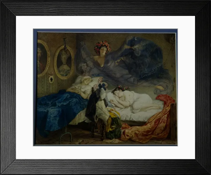 Framed Print : Dreams of grandmother and granddaughter Framed Print : Dreams of grandmother and granddaughter