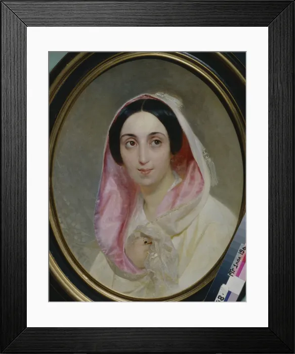 Framed Print : Portrait of Princess Anna Alexandrovna Bagration (1824-1885) Framed Print : Portrait of Princess Anna Alexandrovna Bagration (1824-1885)