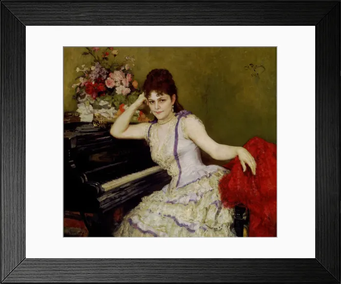 Framed Print : Portrait of pianist and composer Sophie Menter (1846-1918) Framed Print : Portrait of pianist and composer Sophie Menter (1846-1918)