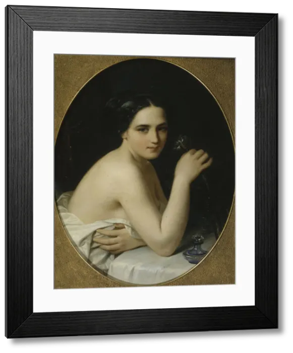 Framed Print : Girl With Flower Framed Print : Girl With Flower