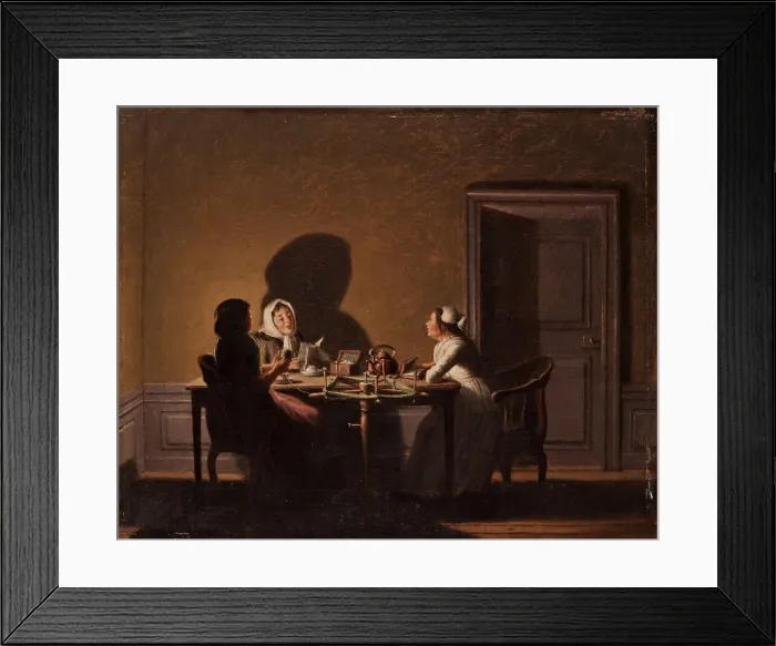 Framed Print : Reading by Candlelight Framed Print : Reading by Candlelight