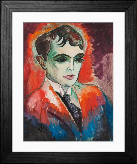 Framed Print : Portrait of the poet Herman Wildenvey (1885-1959) Framed Print : Portrait of the poet Herman Wildenvey (1885-1959)