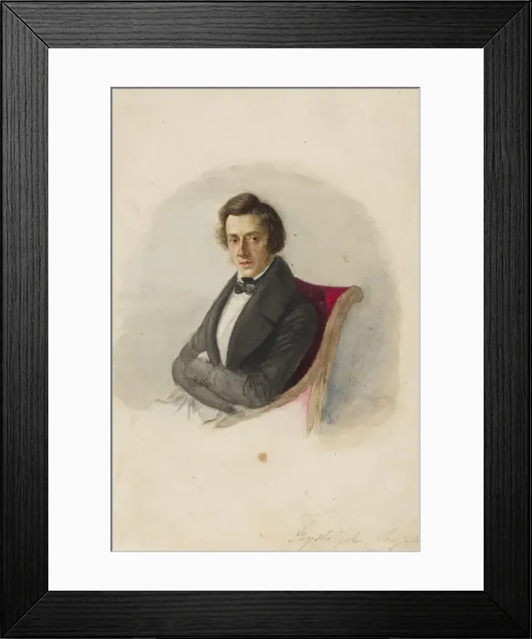 Framed Print : Portrait of Frederic Chopin Framed Print : Portrait of Frederic Chopin