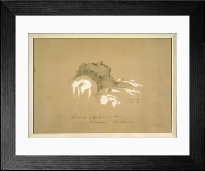 Framed Print : Chopin on His Deathbed Framed Print : Chopin on His Deathbed