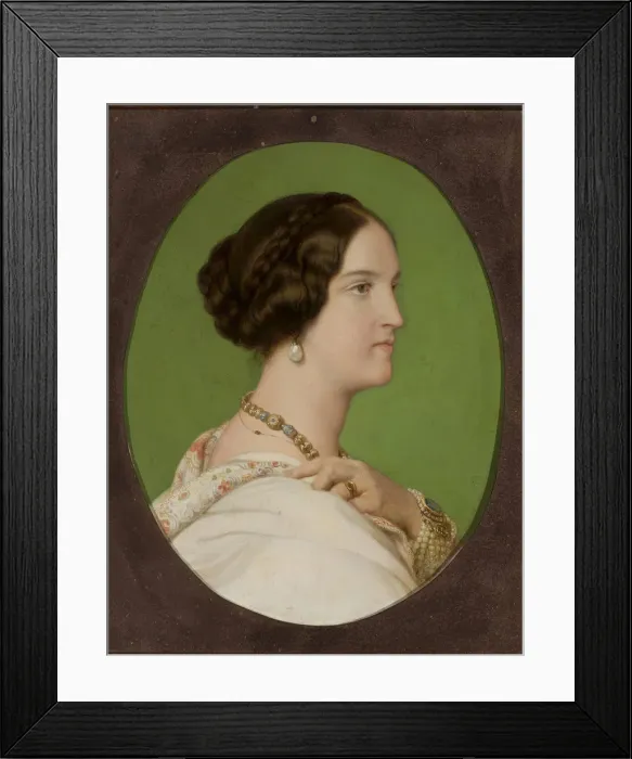 Framed Print : Portrait of Countess Delfina Potocka, nee Komar (1807-1877) Framed Print : Portrait of Countess Delfina Potocka, nee Komar (1807-1877)