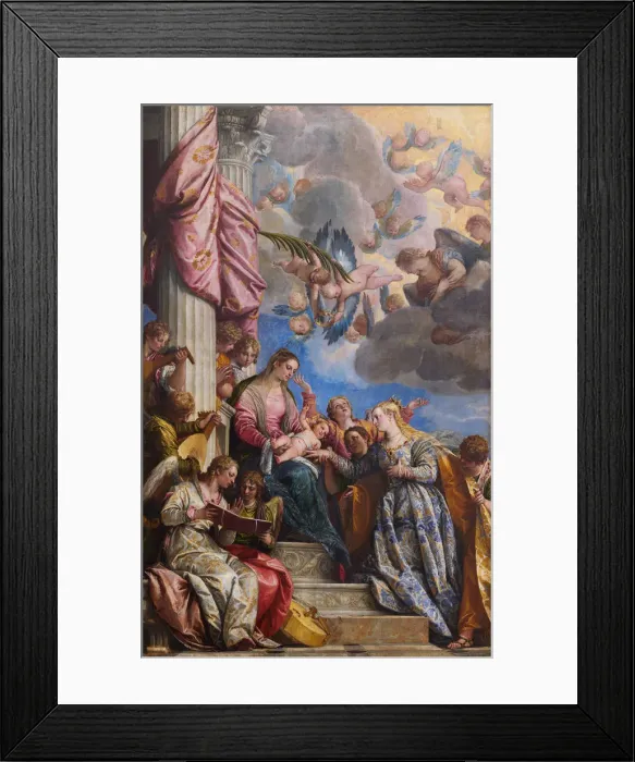 Framed Print : The Mystical Marriage of Saint Catherine Framed Print : The Mystical Marriage of Saint Catherine