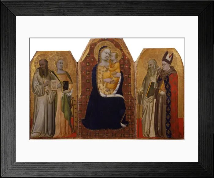 Framed Print : Madonna Enthroned with Child and Saints