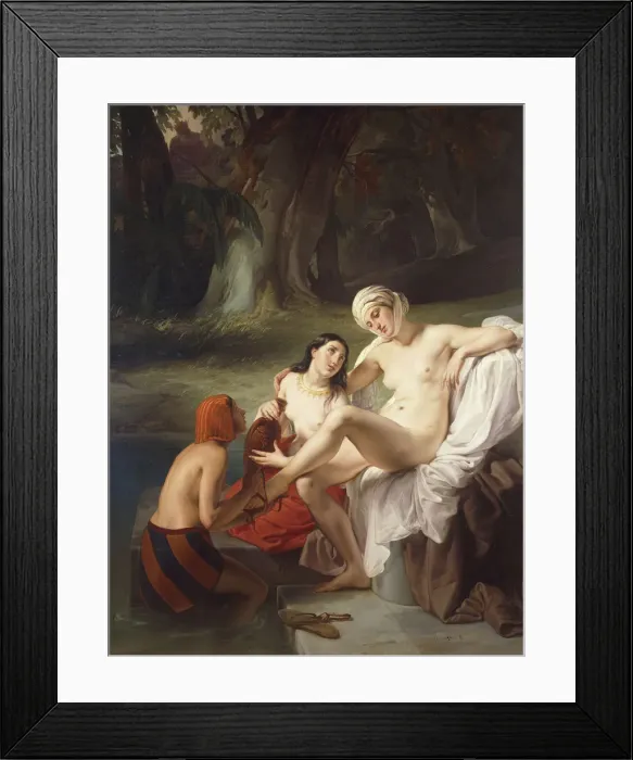 Framed Print : Bathsheba at Her Bath Framed Print : Bathsheba at Her Bath