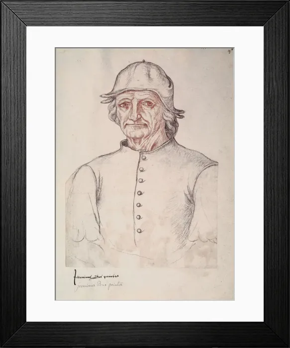 Framed Print : Portrait of Hieronymus Bosch Framed Print : Portrait of Hieronymus Bosch