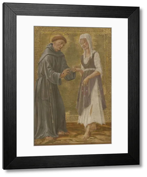 Framed Print : The Sacred Exchange between Saint Francis and Lady Poverty Framed Print : The Sacred Exchange between Saint Francis and Lady Poverty