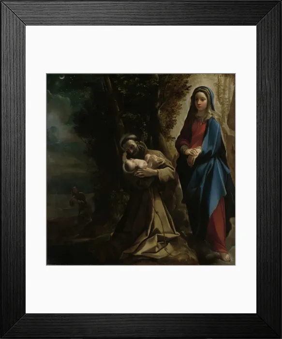 Framed Print : The Vision of Saint Francis of Assisi Framed Print : The Vision of Saint Francis of Assisi
