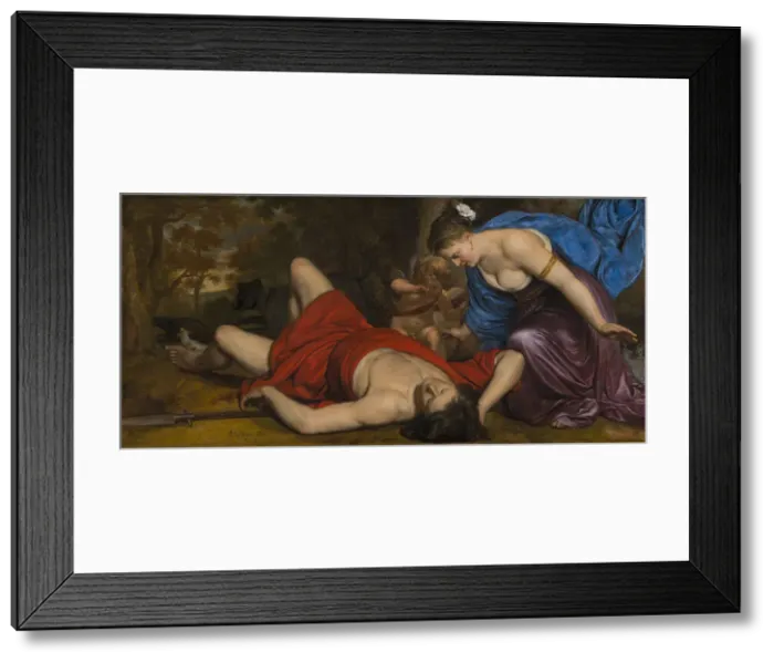 Framed Print : Venus and Cupid Mourning the Dead Adonis Framed Print : Venus and Cupid Mourning the Dead Adonis