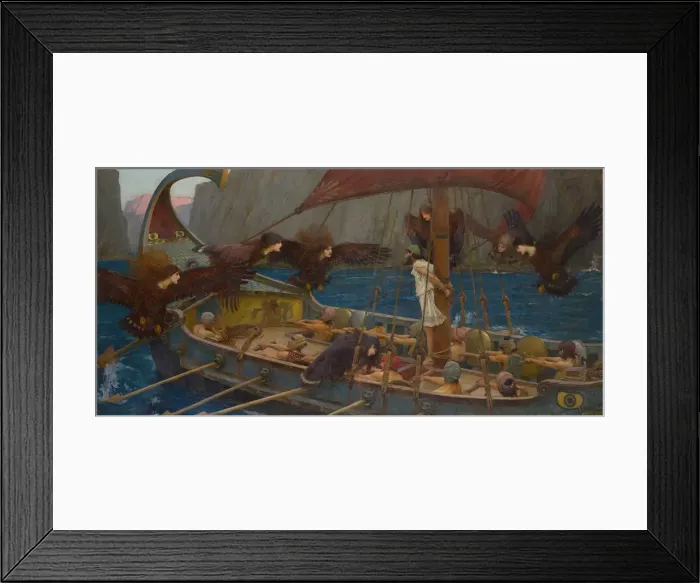 Framed Print : Ulysses and the Sirens Framed Print : Ulysses and the Sirens
