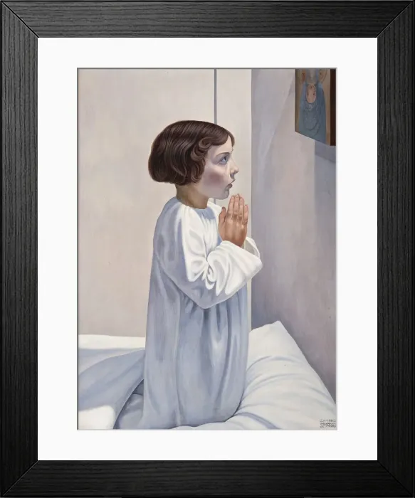 Framed Print : Prayer. Found in the Collection of Galleria nazionale d arte moderna Rome Framed Print : Prayer. Found in the Collection of Galleria nazionale d arte moderna Rome