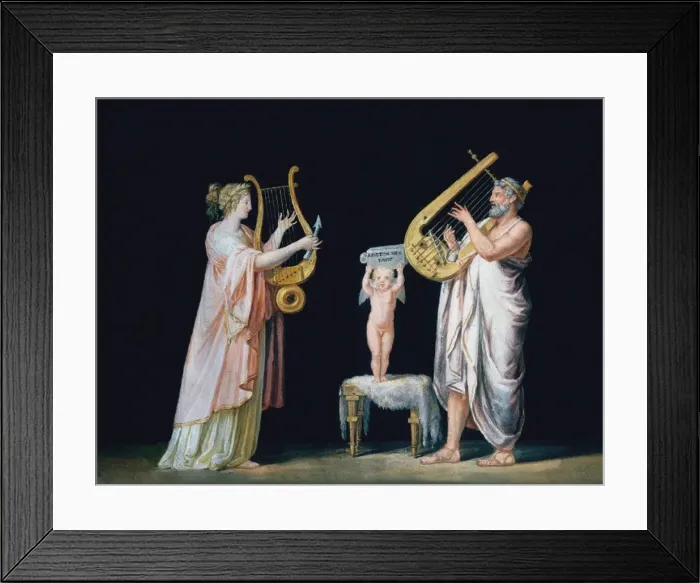 Framed Print : Erato and Pindar Framed Print : Erato and Pindar