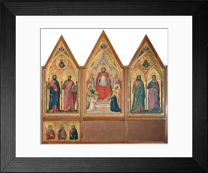 Framed Print : Stefaneschi Triptych Framed Print : Stefaneschi Triptych