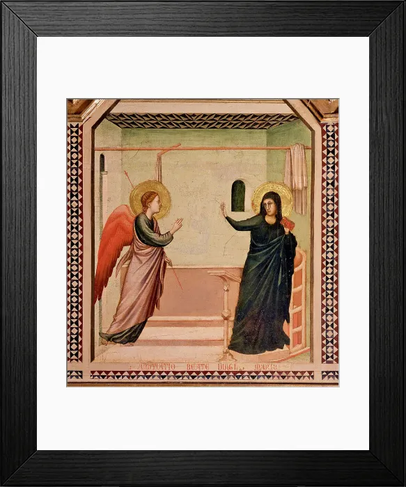 Framed Print : The Annunciation. From the Polyptych of Saint Reparata Framed Print : The Annunciation. From the Polyptych of Saint Reparata
