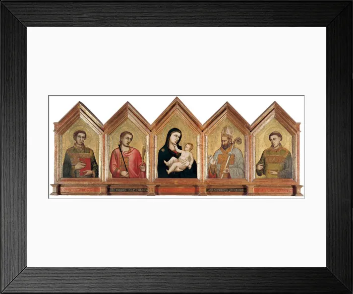 Framed Print : Virgin and child with Saints Eugenius, Minias, Zenobius and Crescentius Framed Print : Virgin and child with Saints Eugenius, Minias, Zenobius and Crescentius