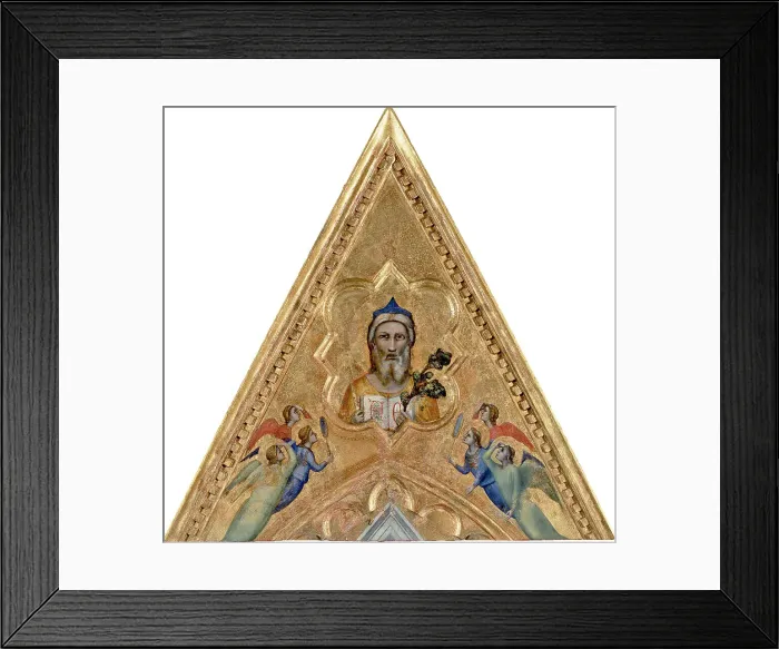 Framed Print : God the Father with Angels. (From the Baroncelli Polyptych) Framed Print : God the Father with Angels. (From the Baroncelli Polyptych)