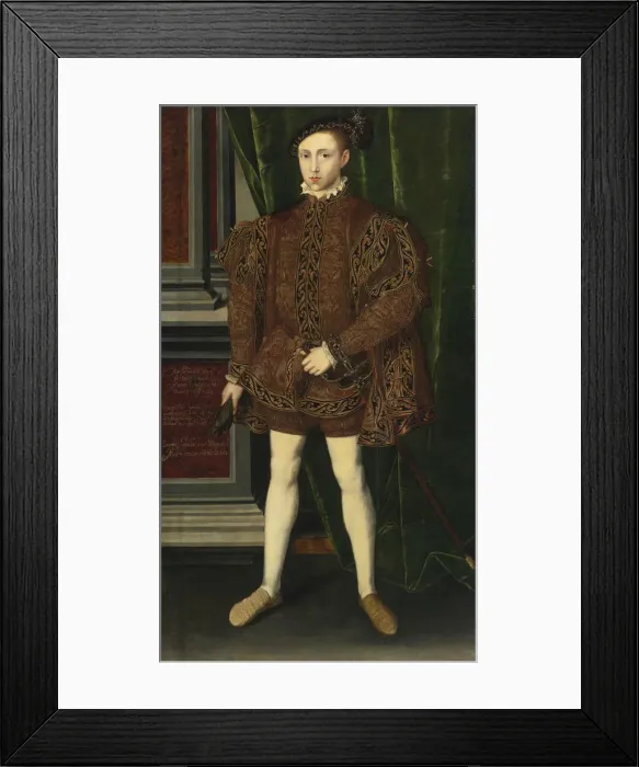 Framed Print : Portrait of the King Edward VI of England Framed Print : Portrait of the King Edward VI of England