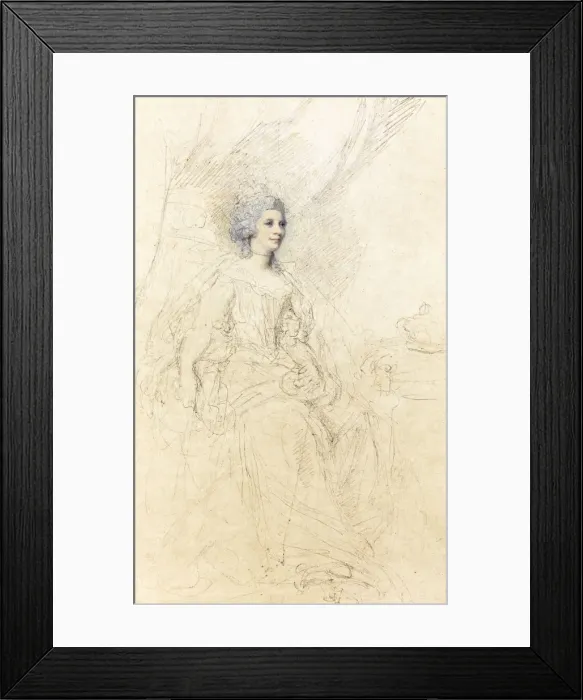 Framed Print : Portrait of Charlotte of Mecklenburg-Strelitz (1744-1818), wife of King George III of England Framed Print : Portrait of Charlotte of Mecklenburg-Strelitz (1744-1818), wife of King George III of England