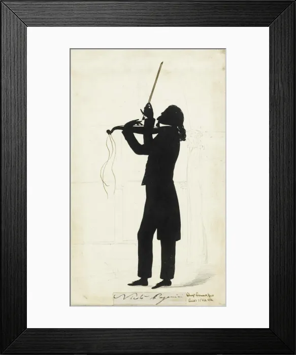 Framed Print : Portrait of Niccolo Paganini (1782-1840) Framed Print : Portrait of Niccolo Paganini (1782-1840)