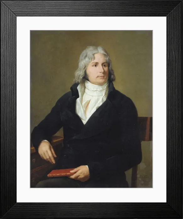 Framed Print : Portrait of Louis-Francois Bertin, known as Bertin the Elder