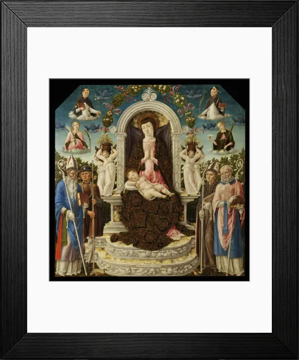 Framed Print : Virgin and child with Saints Framed Print : Virgin and child with Saints