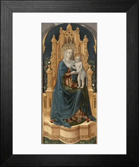 Framed Print : The Virgin and Child Enthroned Framed Print : The Virgin and Child Enthroned