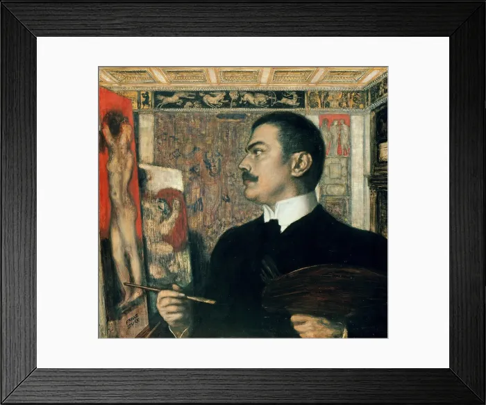 Framed Print : Self-portrait in the Studio Framed Print : Self-portrait in the Studio