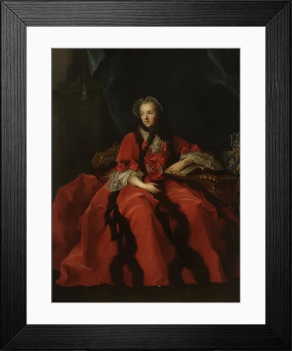 Framed Print : Portrait of Marie Leszczynska, Queen of France (1703-1768) Framed Print : Portrait of Marie Leszczynska, Queen of France (1703-1768)