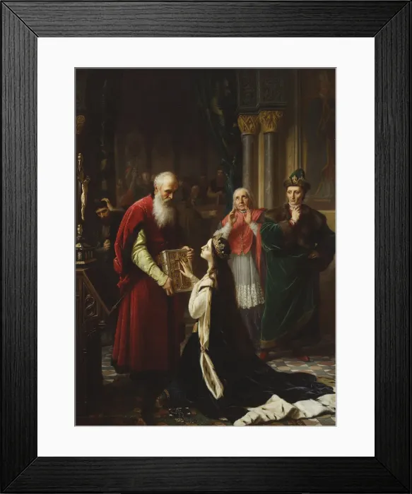 Framed Print : The Oath of Queen Jadwiga Framed Print : The Oath of Queen Jadwiga