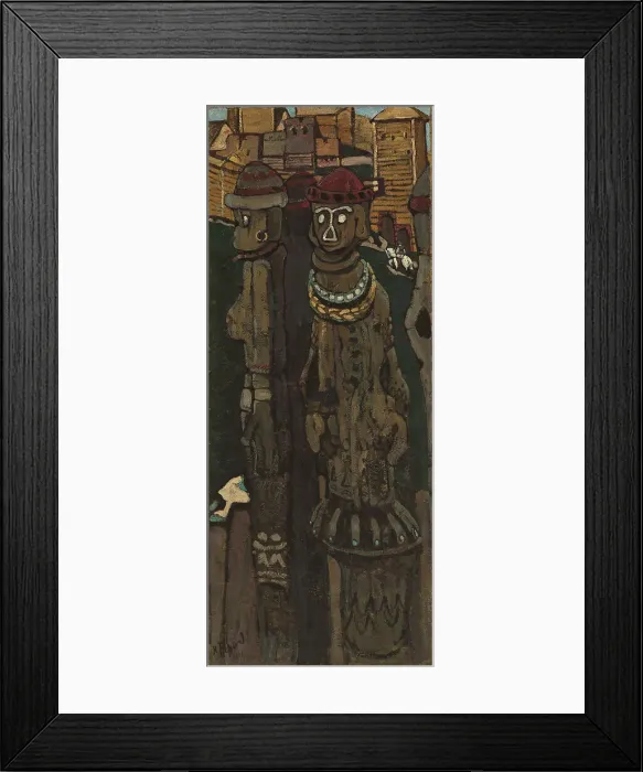 Framed Print : Idols. Found in the Collection of State Oriental Art Museum, Moscow