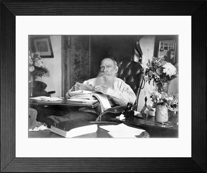 Framed Print : Portrait of the author Count Lev Nikolayevich Tolstoy (1828-1910) on 80th birthday Framed Print : Portrait of the author Count Lev Nikolayevich Tolstoy (1828-1910) on 80th birthday