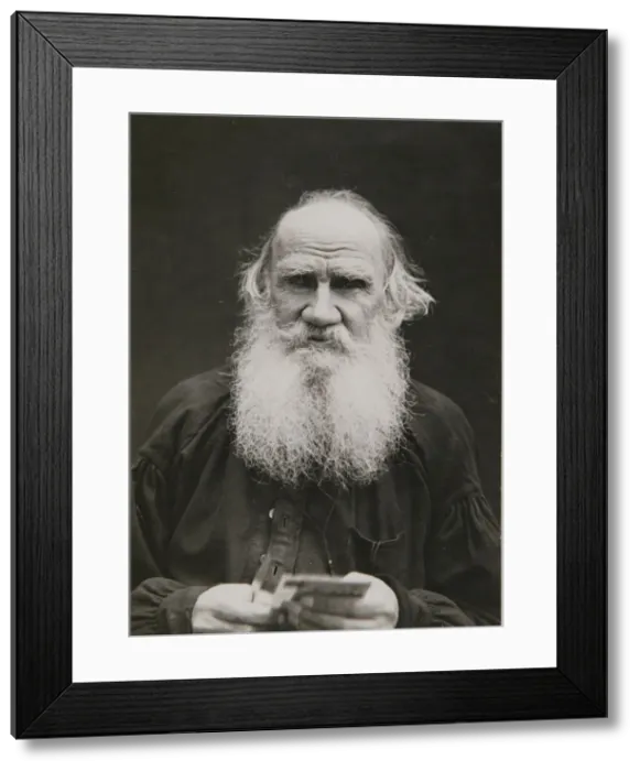 Framed Print : Portrait of the author Count Lev Nikolayevich Tolstoy (1828-1910) Framed Print : Portrait of the author Count Lev Nikolayevich Tolstoy (1828-1910)