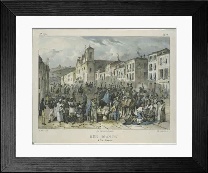 Framed Print : Rue Droite in Rio de Janeiro Framed Print : Rue Droite in Rio de Janeiro