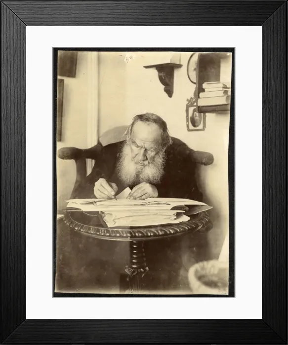 Framed Print : Portrait of the author Count Lev Nikolayevich Tolstoy (1828-1910) Framed Print : Portrait of the author Count Lev Nikolayevich Tolstoy (1828-1910)