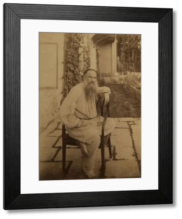 Framed Print : Portrait of the author Count Lev Nikolayevich Tolstoy (1828-1910) Framed Print : Portrait of the author Count Lev Nikolayevich Tolstoy (1828-1910)