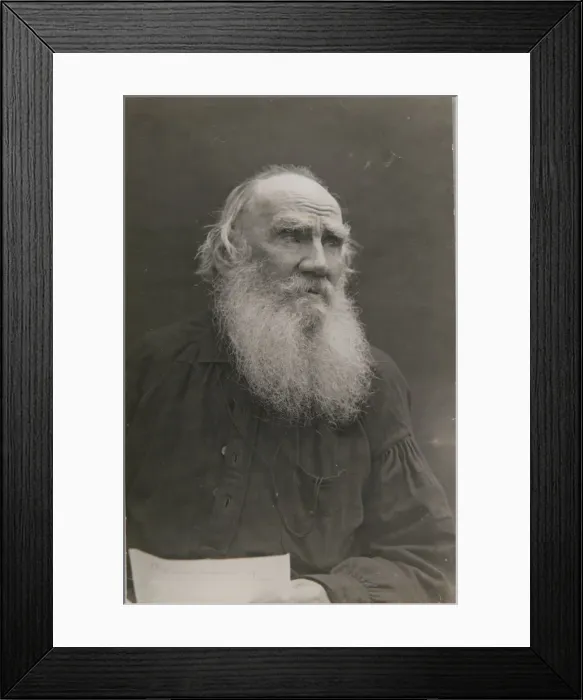 Framed Print : Portrait of the author Count Lev Nikolayevich Tolstoy (1828-1910) Framed Print : Portrait of the author Count Lev Nikolayevich Tolstoy (1828-1910)