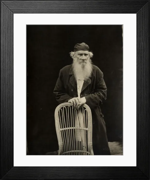 Framed Print : Portrait of the author Count Lev Nikolayevich Tolstoy (1828-1910) Framed Print : Portrait of the author Count Lev Nikolayevich Tolstoy (1828-1910)