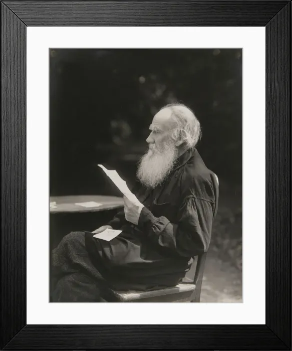 Framed Print : Portrait of the author Count Lev Nikolayevich Tolstoy (1828-1910) Framed Print : Portrait of the author Count Lev Nikolayevich Tolstoy (1828-1910)