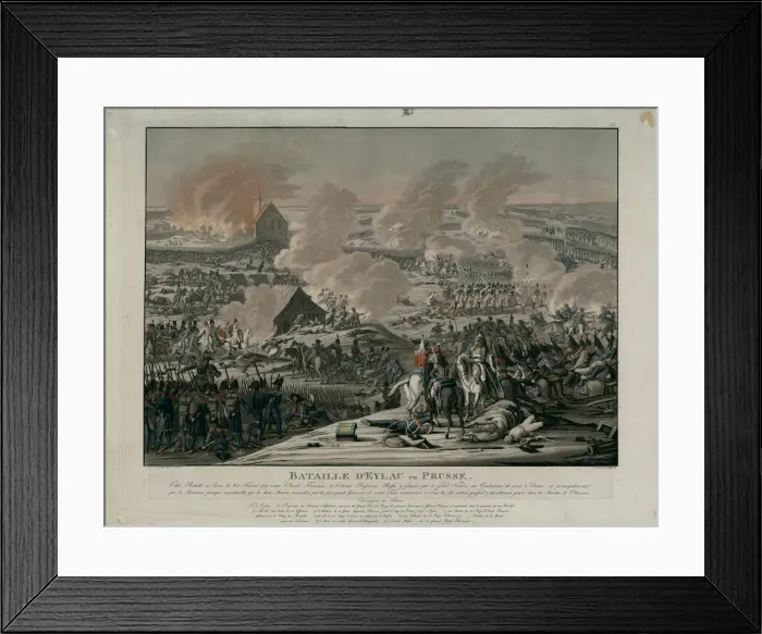 Framed Print : The Battle of Preussisch-Eylau on February 8, 1807 Framed Print : The Battle of Preussisch-Eylau on February 8, 1807