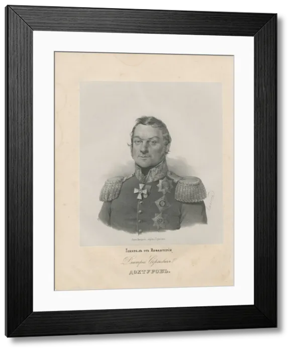 Framed Print : Portrait of General Dmitry Sergeyevich Dokhturov (1759-1816) Framed Print : Portrait of General Dmitry Sergeyevich Dokhturov (1759-1816)