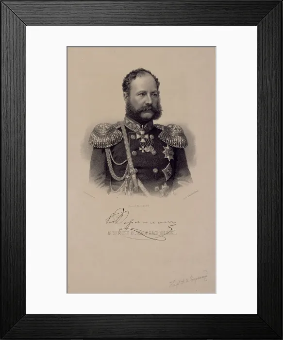 Framed Print : Portrait of Prince Alexander Ivanovich Baryatinsky (1815-1879) Framed Print : Portrait of Prince Alexander Ivanovich Baryatinsky (1815-1879)