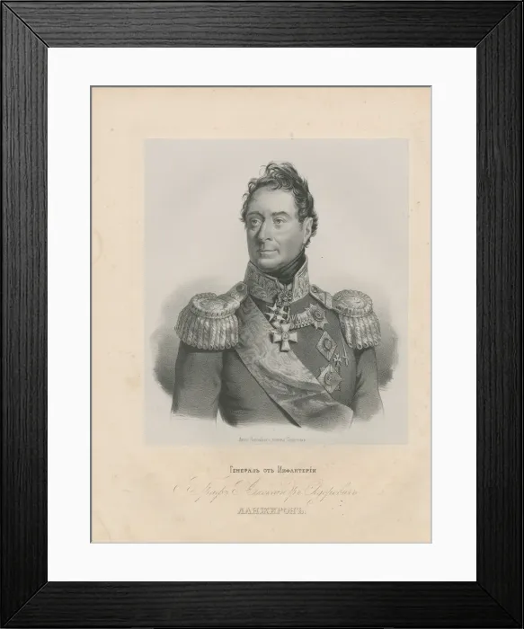 Framed Print : Portrait of General Alexandre Andrault de Langeron (1763-1831) Framed Print : Portrait of General Alexandre Andrault de Langeron (1763-1831)