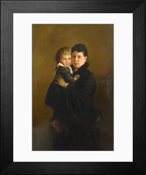 Framed Print : Portrait of Countess Sophia Andreevna Tolstaya (1844-1919), with Daughter Alexandra Framed Print : Portrait of Countess Sophia Andreevna Tolstaya (1844-1919), with Daughter Alexandra