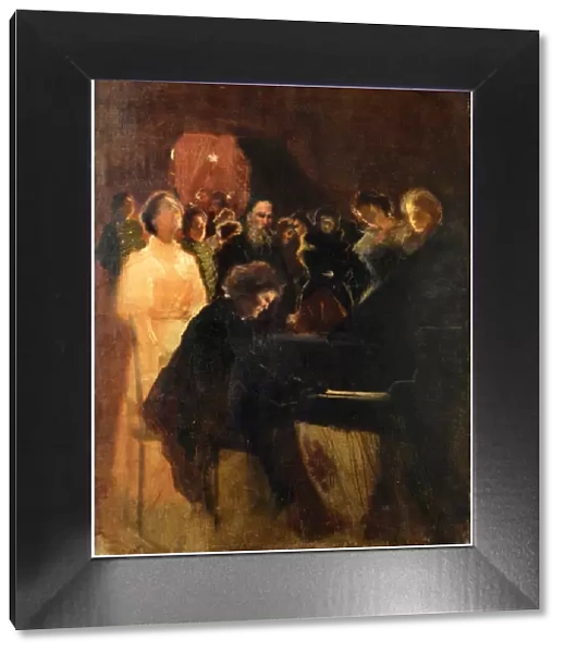 Leo Tolstoy at the concert given by Anton Rubinstein