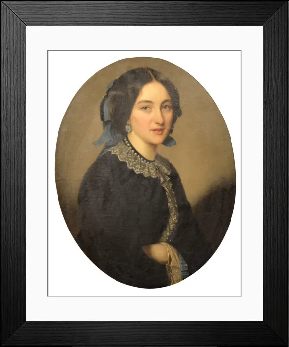 Framed Print : Portrait of Maria Alexeevna Sukhotina (1830-1889), nee Dyakova Framed Print : Portrait of Maria Alexeevna Sukhotina (1830-1889), nee Dyakova